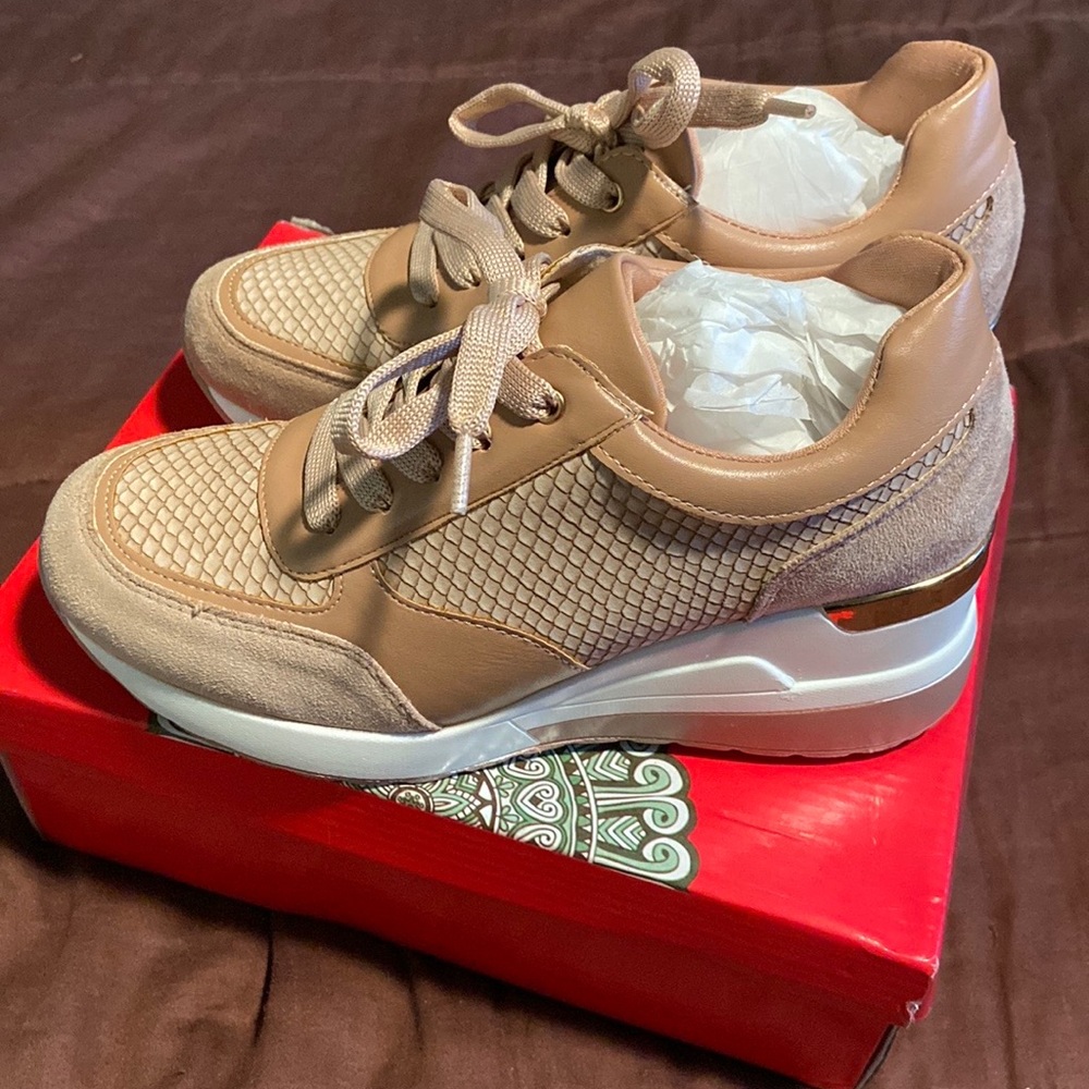 Wedged Sneakers by Glister Brand.  NWOT!